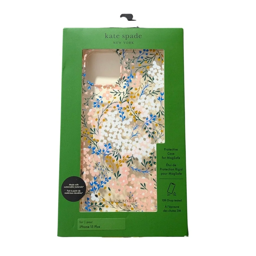 O9-N‎ Kate Spade NY MagSafe Case For Apple iPhone 15 Plus / 14 Plus - Flower